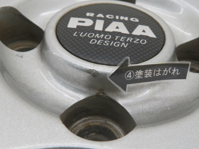 中古アルミホイール 4本セット 15インチ 15×6.5J +50 4穴 PCD100 