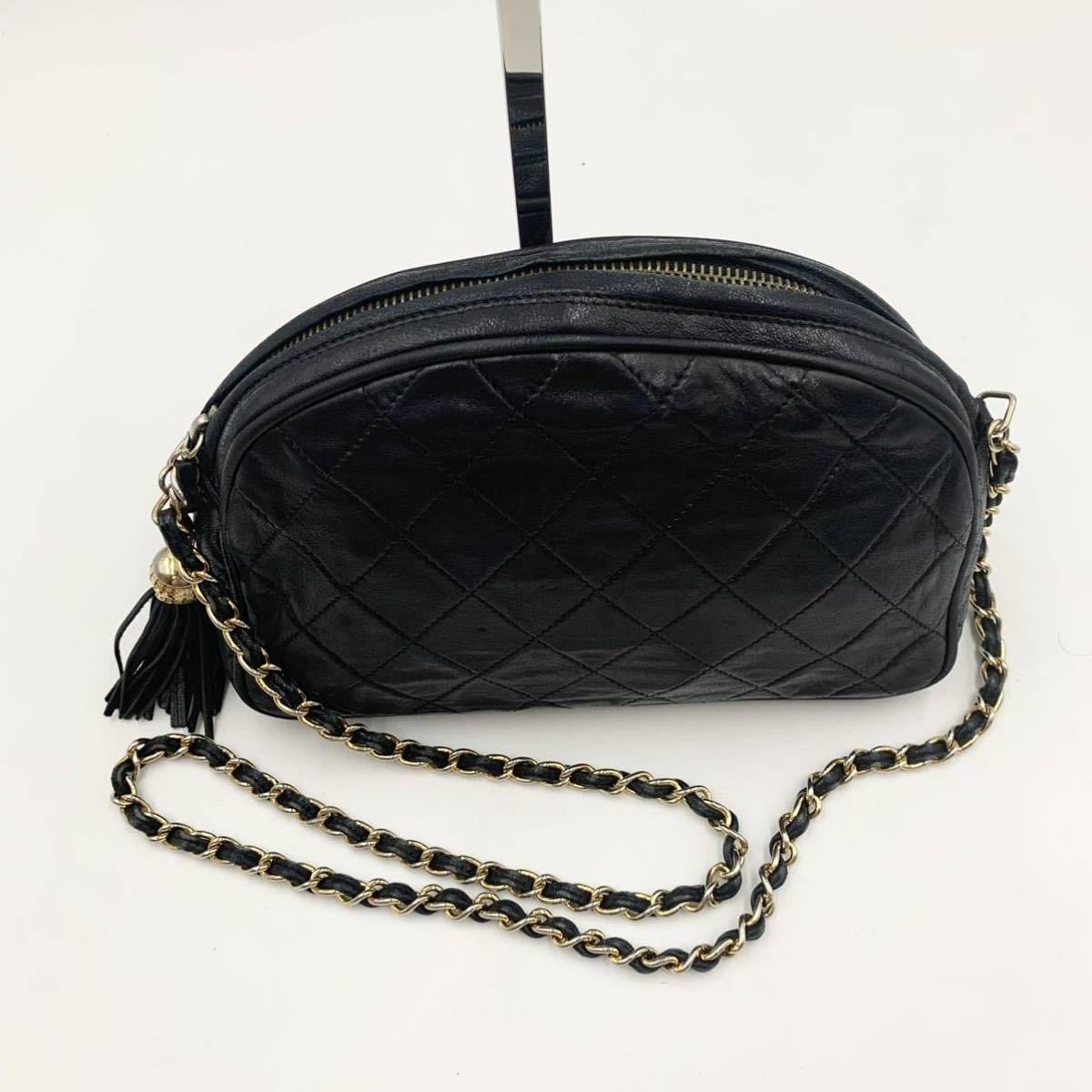 1円 希少 CHANEL シャネル ココマーク ハーフムーン マトラッセ 