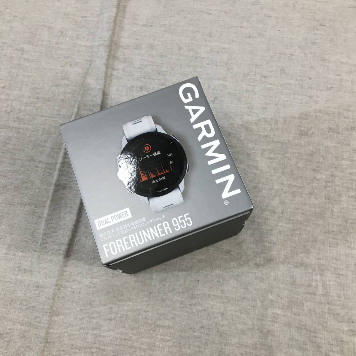 現状品 GARMIN(ガーミン)Forerunner 955 ソーラー充電対応モデル(Dual 