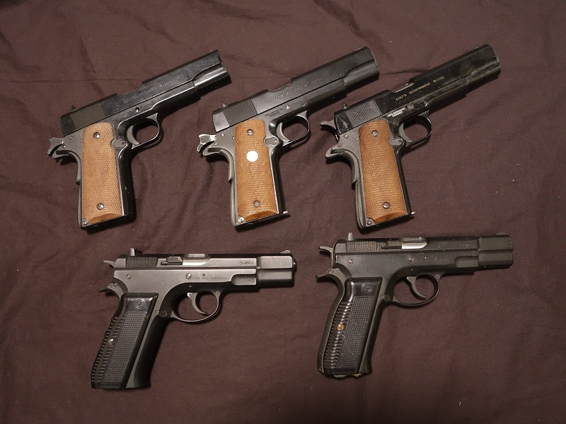 マルシン製ガスオペ5丁まとめて　ジャンク　 M1911 CZ75 ガバメント　ガスオペレーション