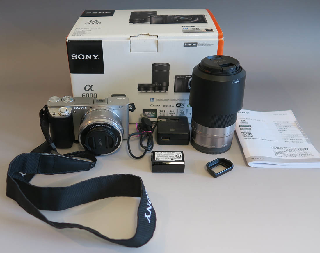 620 □ソニー SONY α6000 ダブルズームキット デジタル ミラーレス