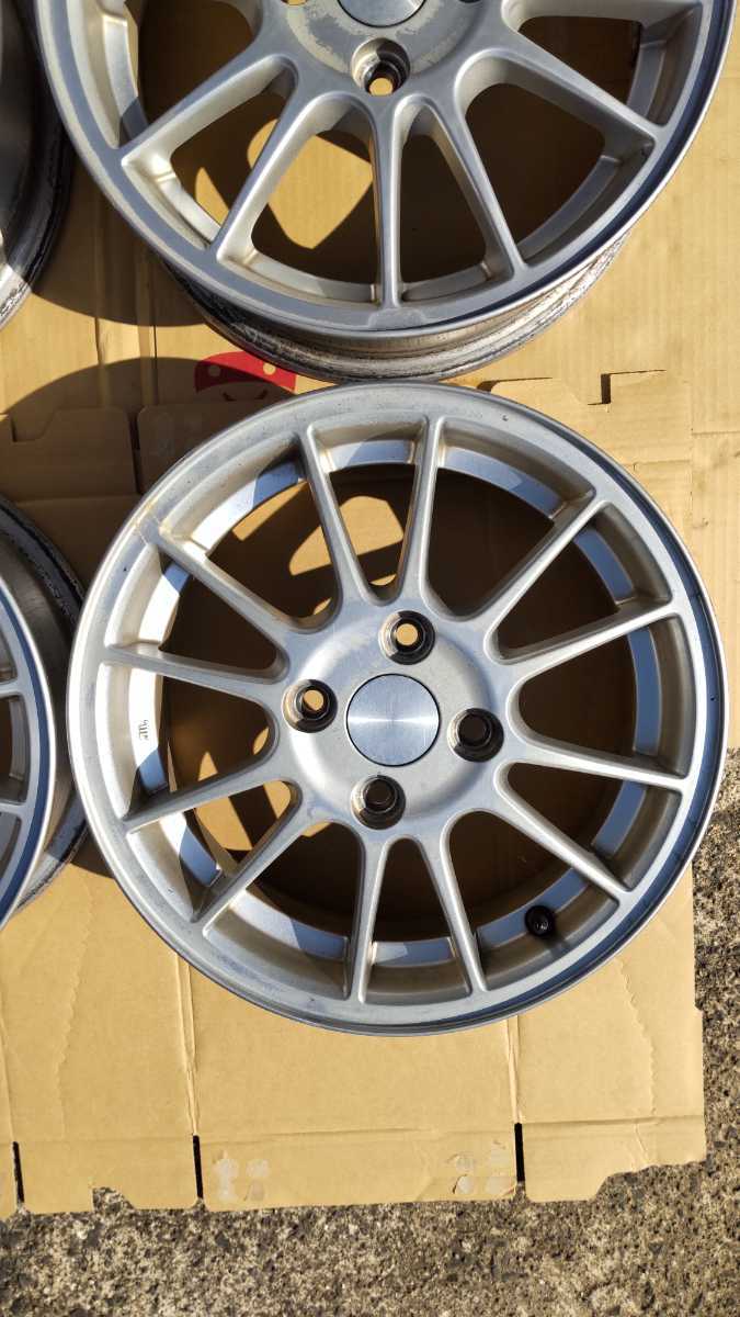 14インチ スズキ純正エンケイ製軽量アルミホイール4本セットの入札