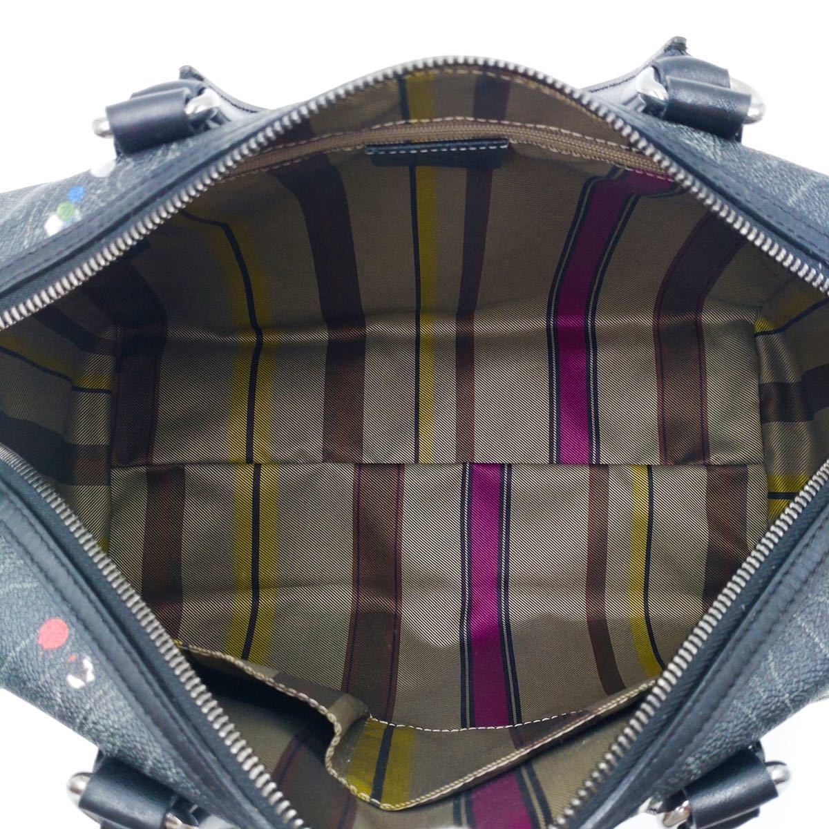 1円未使用ETRO エトロ ミニボストン ハンドバッグ ペイズリー柄 1円 