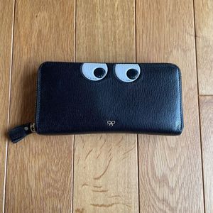 販売販売 アニヤハインドマーチanya 定価5万円 確認用 Hindmarchラウンドファスナー財布スタッズ本革レザー黒ブラック 箱 高級イギリス英国 ブランド 服飾小物 Baxtersoncedar Com