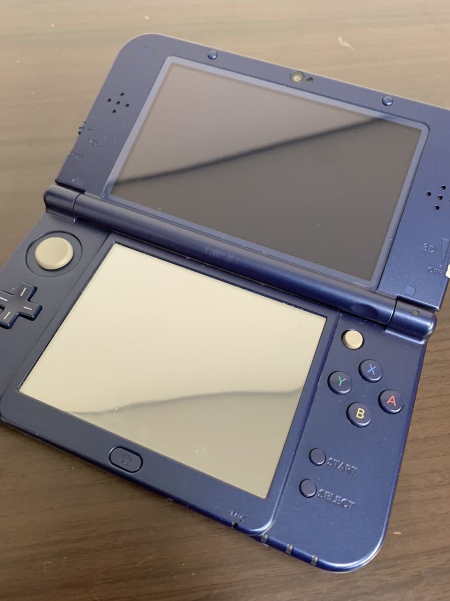 newNINTENDO 3DS LL 動作確認済み メタリックブルー 付属品完備 AR  
