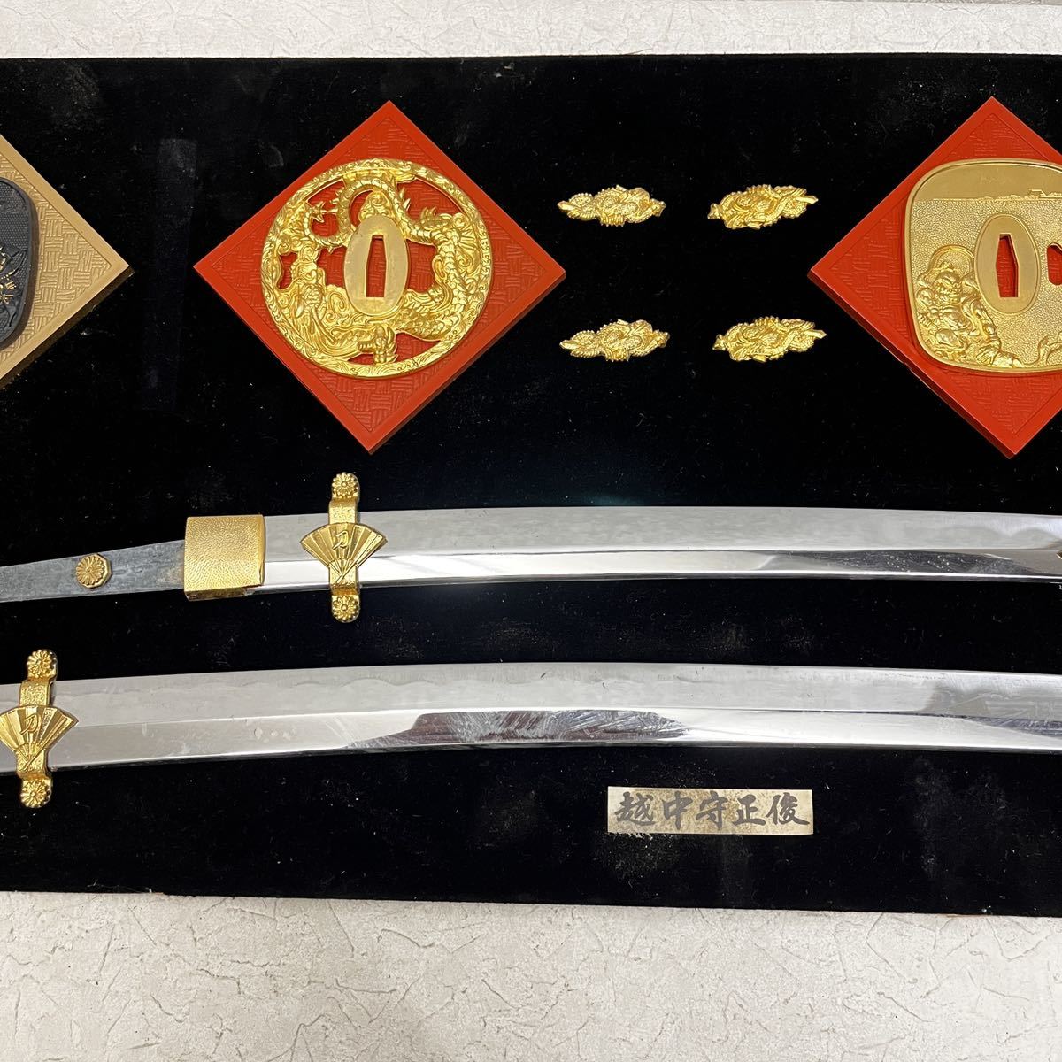 美術 工芸品 刀剣額 江戸時代 レプリカ 模造刀 日本刀 鍔 コレクション