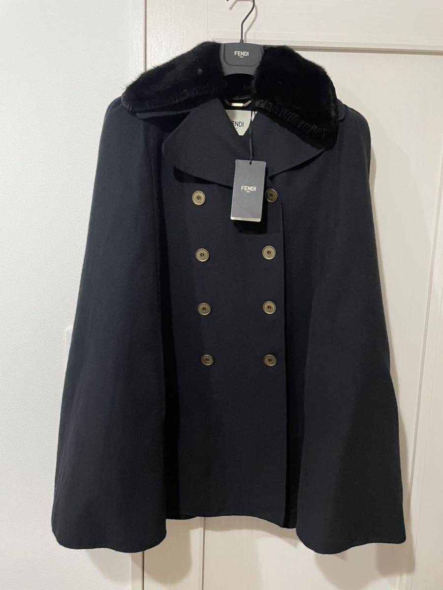 送料込 20〜21aw未使用タグ付きFENDI フェンディ ケープコート (40