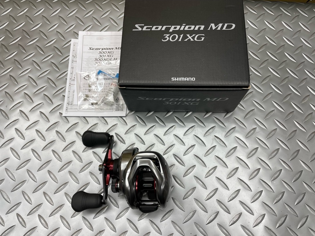 【中古美品】スコーピオンMD 301XG 左ハンドル 箱・付属品あり 301XG シマノ スコーピオンMD 21スコーピオンMD 左ハンドル 日本最大