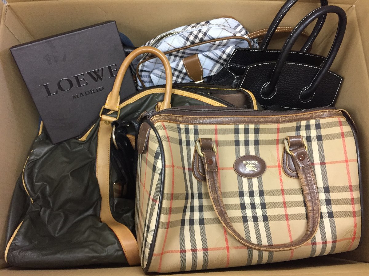 赤字超特価，人気 バーバリー TOD&rsquo;s russet ロエベ 他 ハンドバッグ ボストンバッグ ポーチ など まとめ 箱売り sm1105032(ハンドバッグ)｜売買されたオークション情報、yahooの商品情報をアーカイブ公開 - オー かばん、バッグ