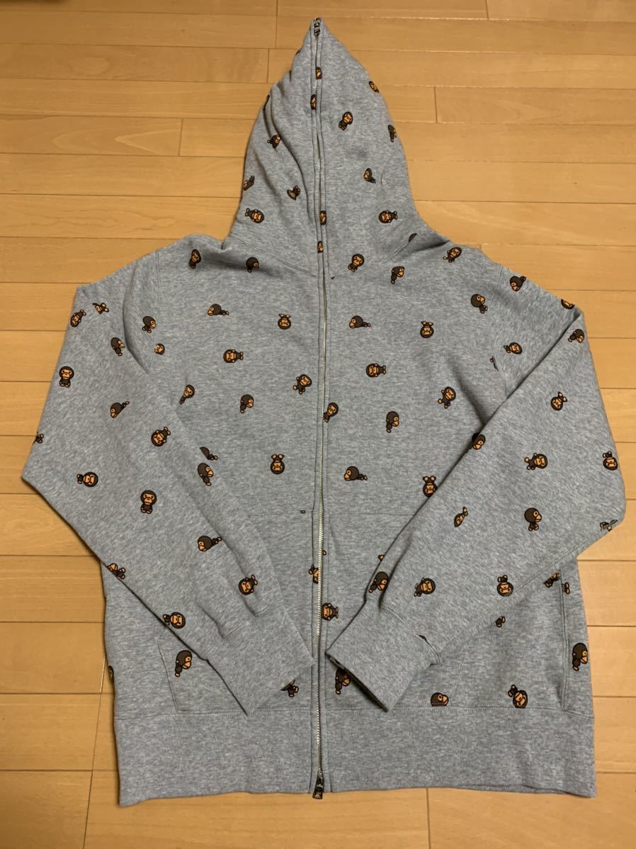 A Bathing Ape Milo Monogram パーカー　総柄 A Bathing Ape Milo Monogram パーカー 総柄 A BATHING APE ア