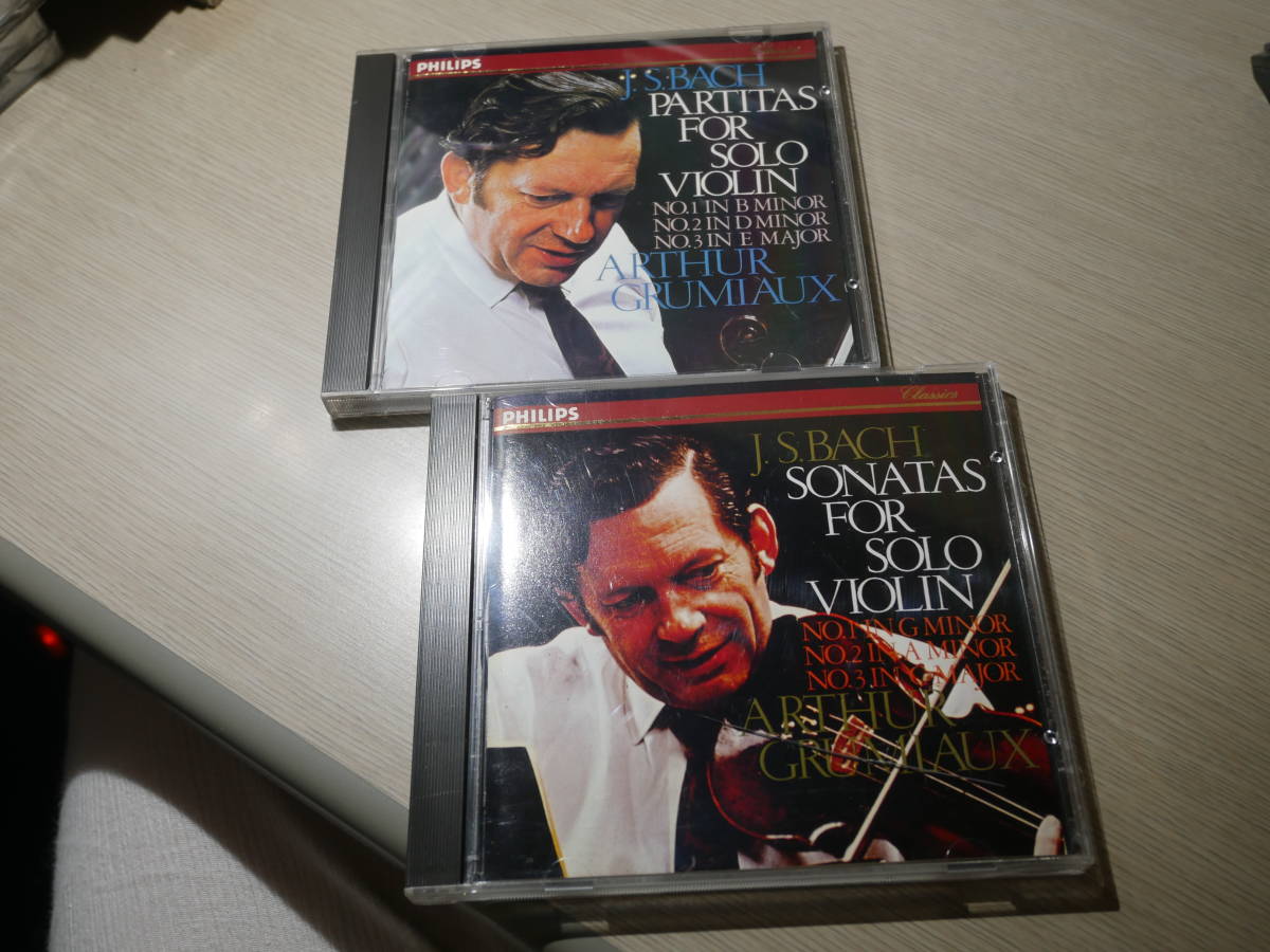 全国無料，お買い得 グリュミオーのバッハ無伴奏ヴァイオリン ARTHUR GRUMIAUX/BACH:SONATAS & PARTITAS FOR SOLO VIOLIN PHILIPS:416 879-2 416 880-2 2&times;CD(器楽)｜売買されたオークション情報、yahooの商品情報をアーカイブ公開 - 器楽
