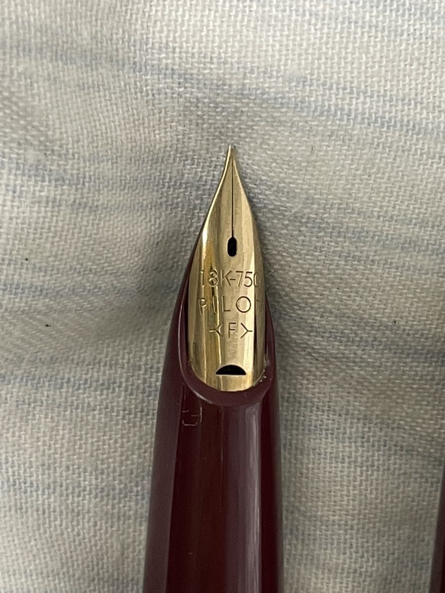 PILOT 万年筆 18金 750 メタリック 細字 箱無し