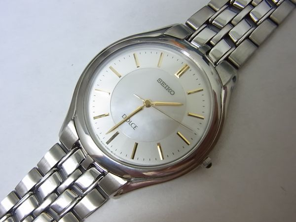 新品，定番人気 セイコー クオーツ DOLCE 男性用 8J41-6030 MADE IN JAPAN 2007年(ドルチェ)｜売買されたオークション情報、yahooの商品情報をアーカイブ公開 - オークファン ドルチェ