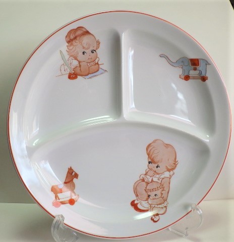 2枚セット 東洋陶器（現 TOTO) 子供用食器（デッドストック）(オールド