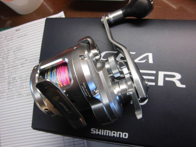 美品 シマノ オシアジガー 1500HG □□♯082227 オシアジガー 1500HG