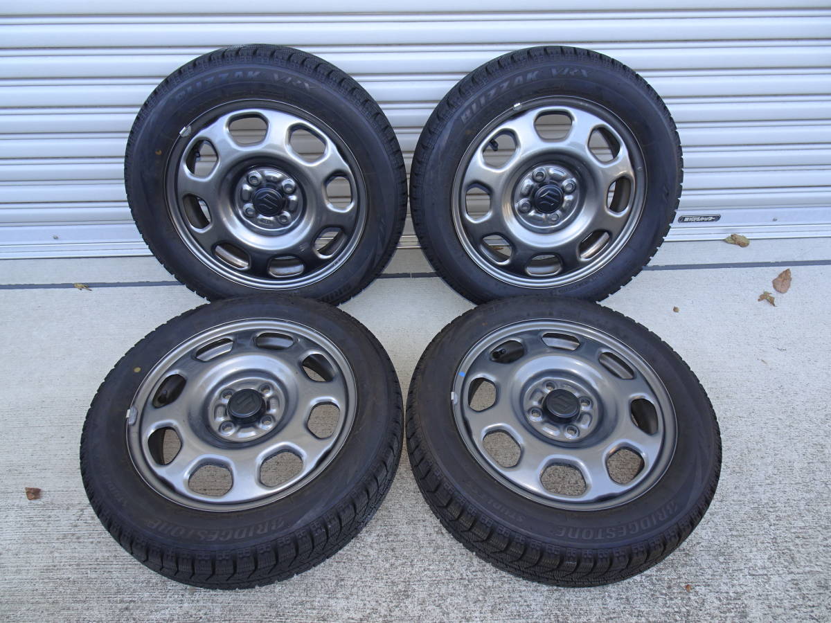 ☆程度極上♪☆ ハスラー用 中古スタッドレス・純正ホイール4本セット 