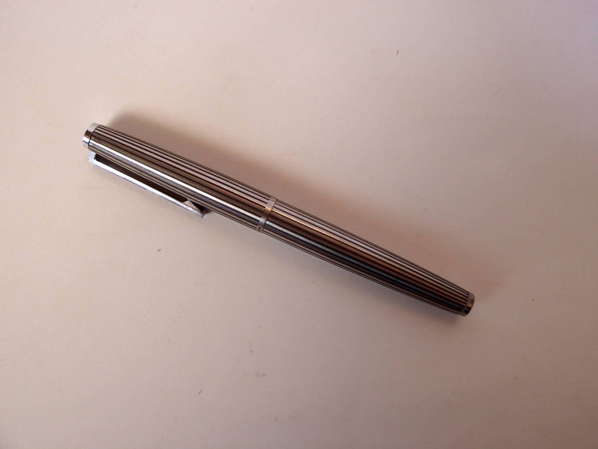 PILOT CUSTOM パイロット カスタム 万年筆 18K-WG M シルバー ストライプ 