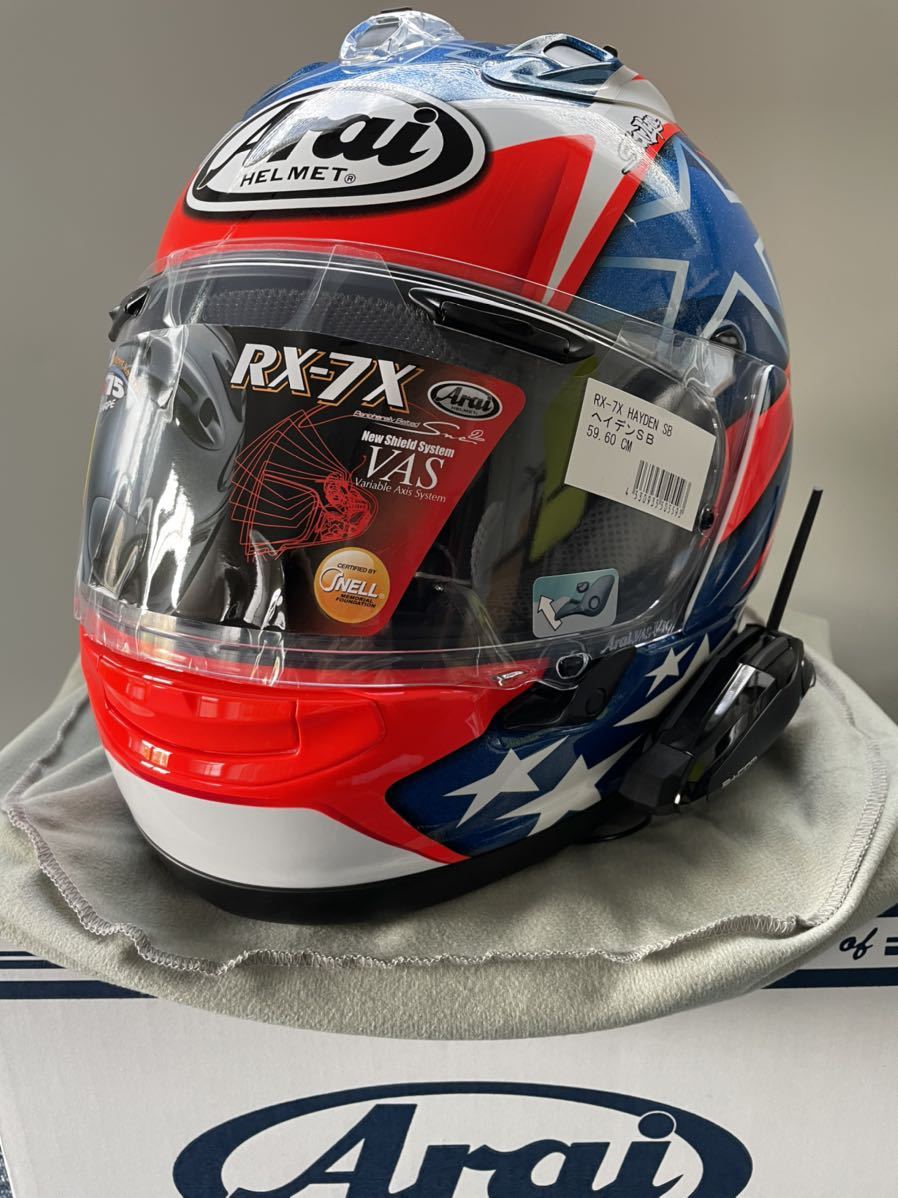 ARAI RX-7X ヘイデンSB（Lサイズ）+ビーコムSB6X 【公式通販】