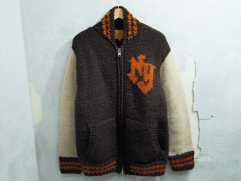 希少 初期 Supreme NYロゴ カウチン セーター ジップアップ 希少 初期 Supreme NYロゴ カウチン セーター ジップアップ