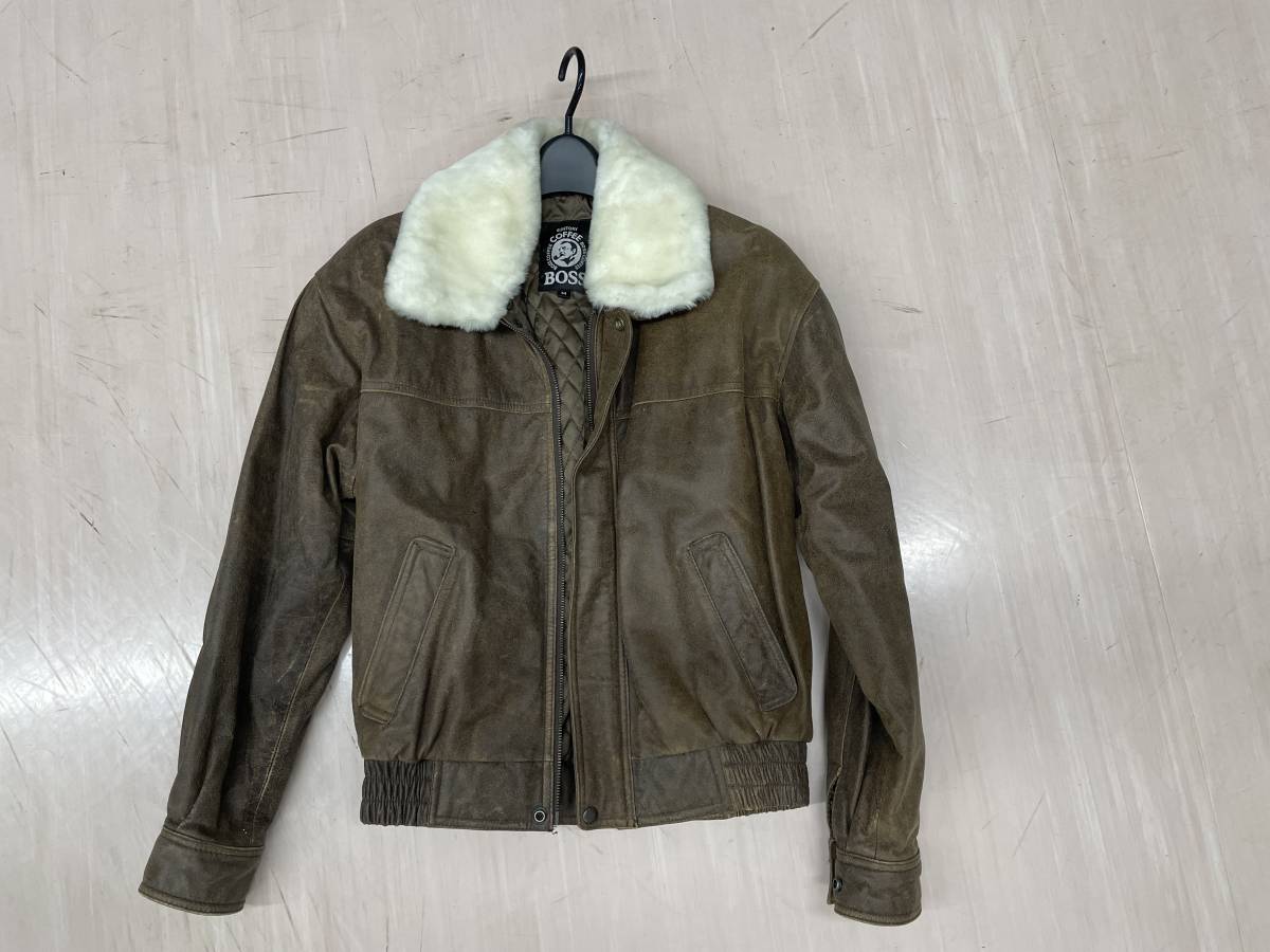 新品，安い サントリー ボスジャンパー 牛皮 Mサイズ(サントリー)｜売買されたオークション情報、yahooの商品情報をアーカイブ公開 - オークファン サントリー