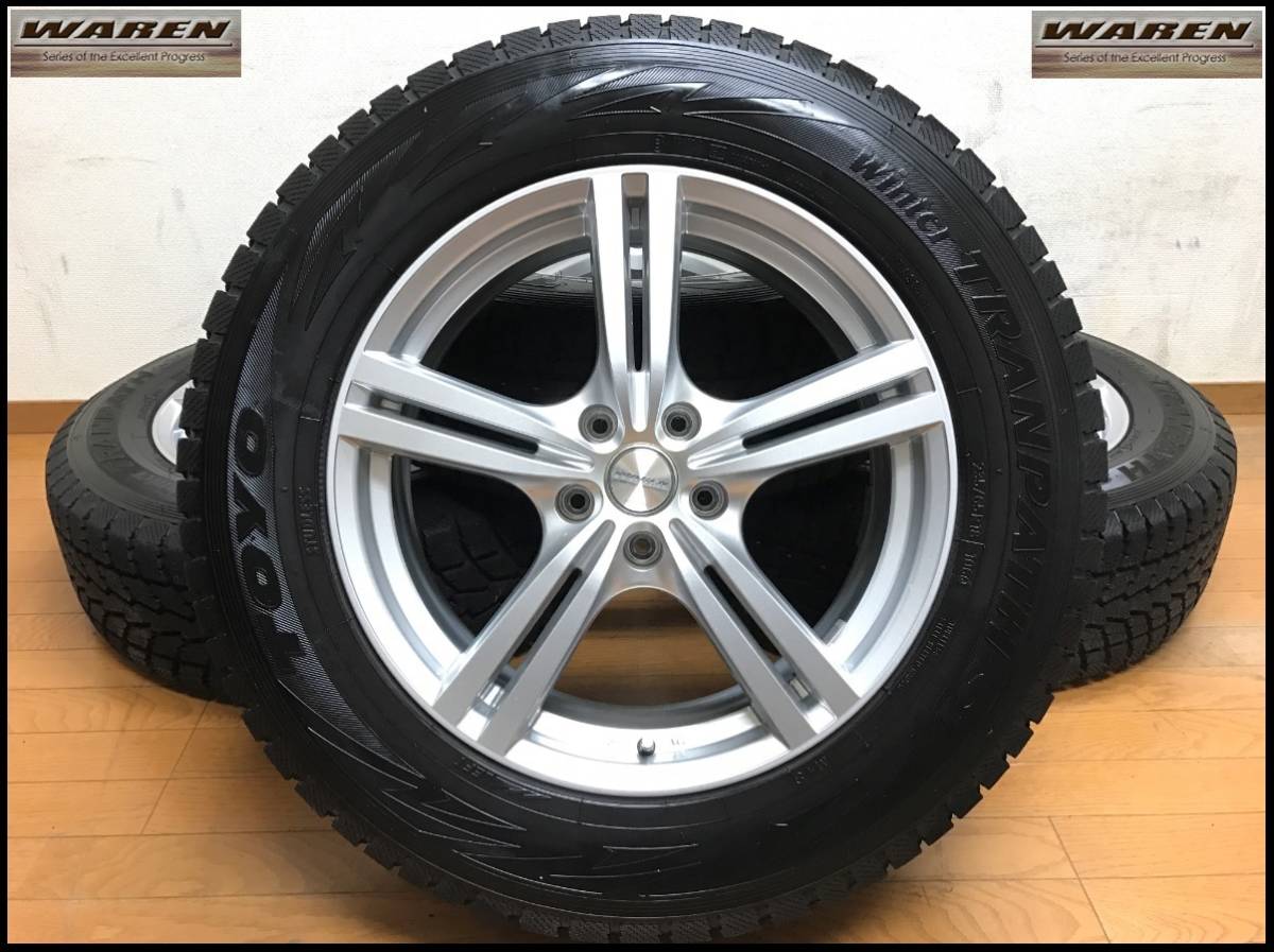 235/65R18 スタッドレスタイヤ+ホイールセット WAREN 18インチ PCD