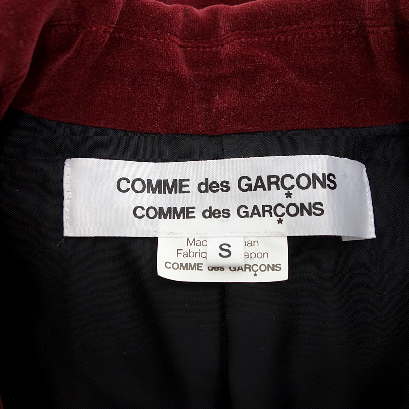 COMME DES GARCONS RJ-J002 AD2012 丸襟 ベロア ジャケット Comme des AD2012 0 SHOWstudio 1