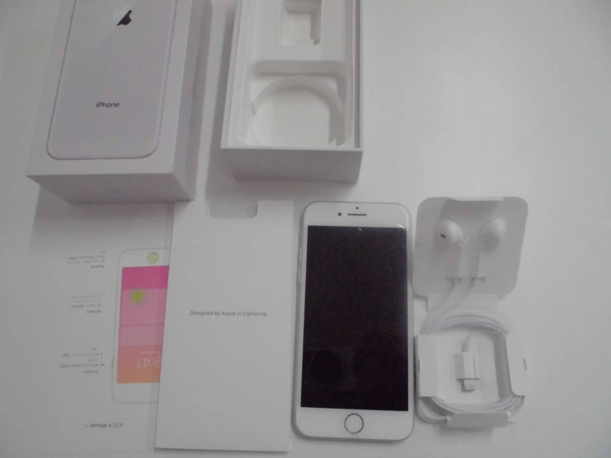 美品】iPhone8 64GB SIMロック解除済み 付属品未使用 箱あり 美品