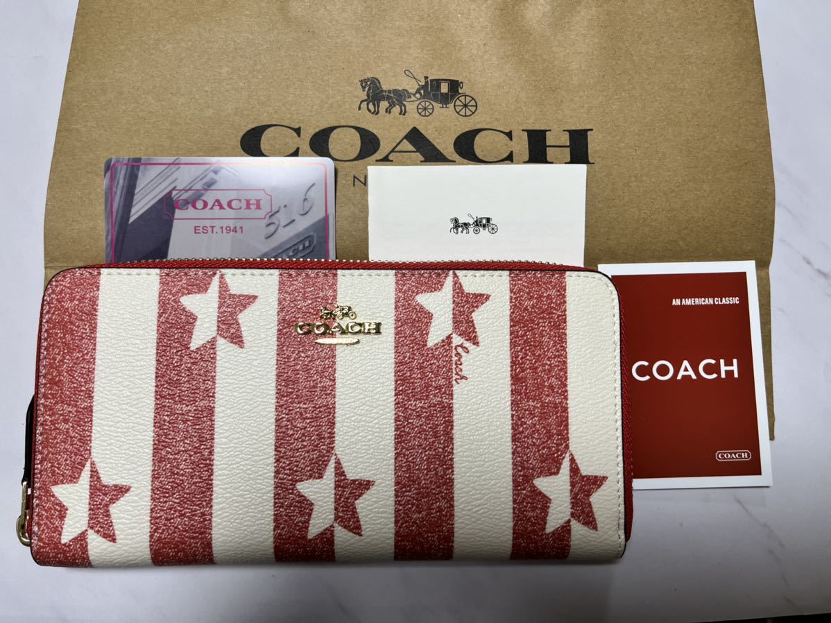 コーチ COACH 長財布 星柄 スター 新品未使用 星 アウトレット 