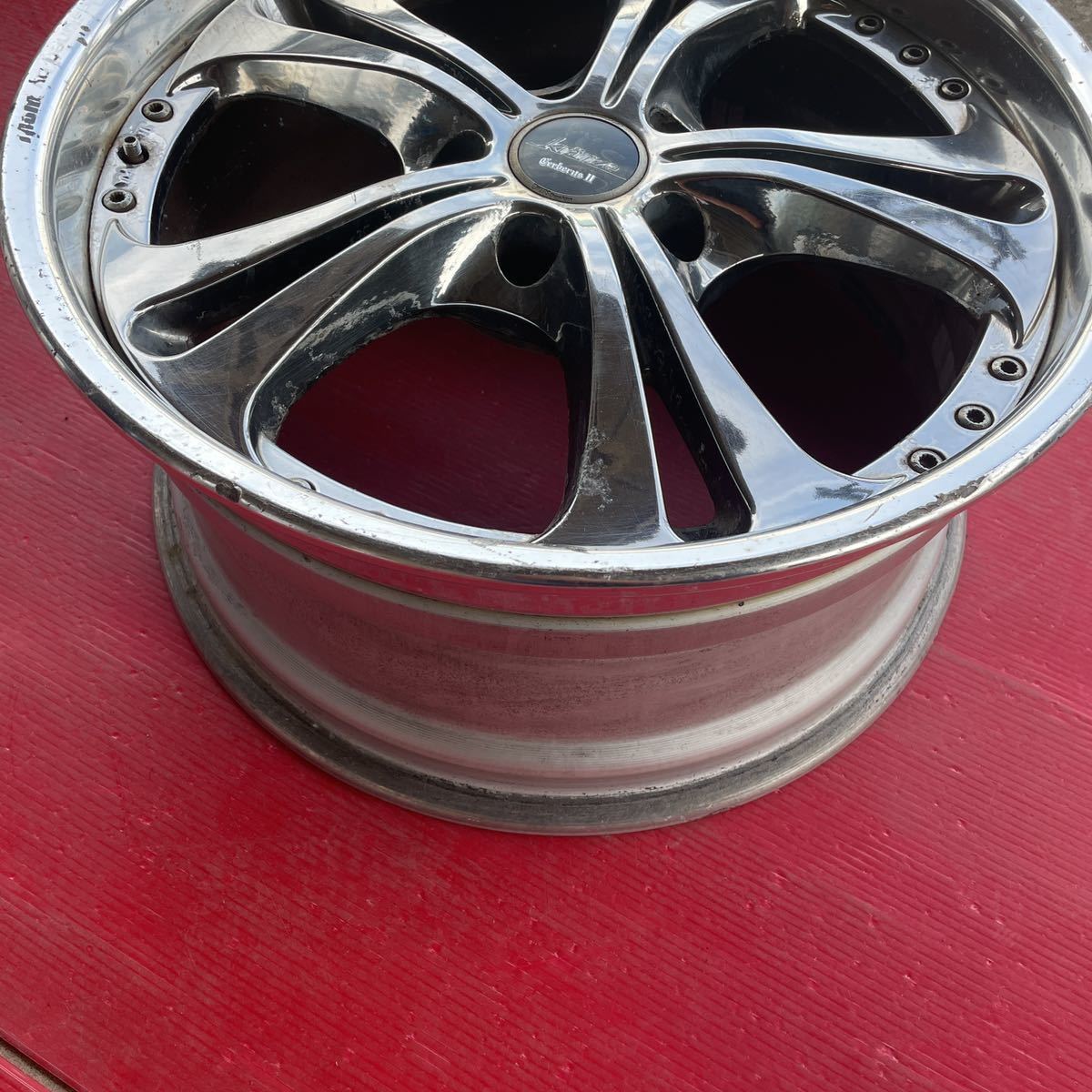 深リム 3ピースWeds kranze ウェッズ クレンツェ ケルベロス2 18×8.5JJ