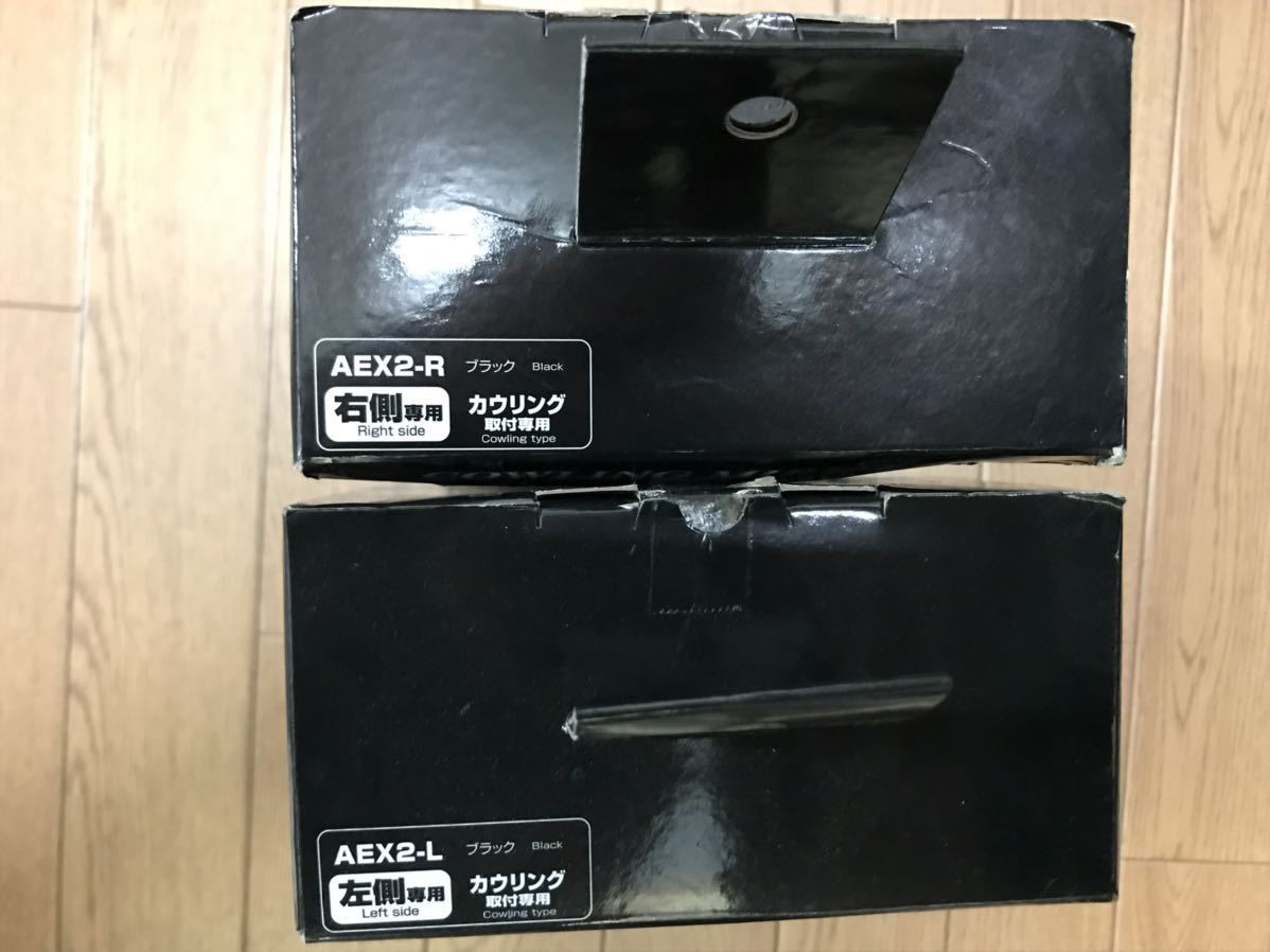 廃番】【未使用】タナックス ナポレオン カウリングミラー2 ブラック