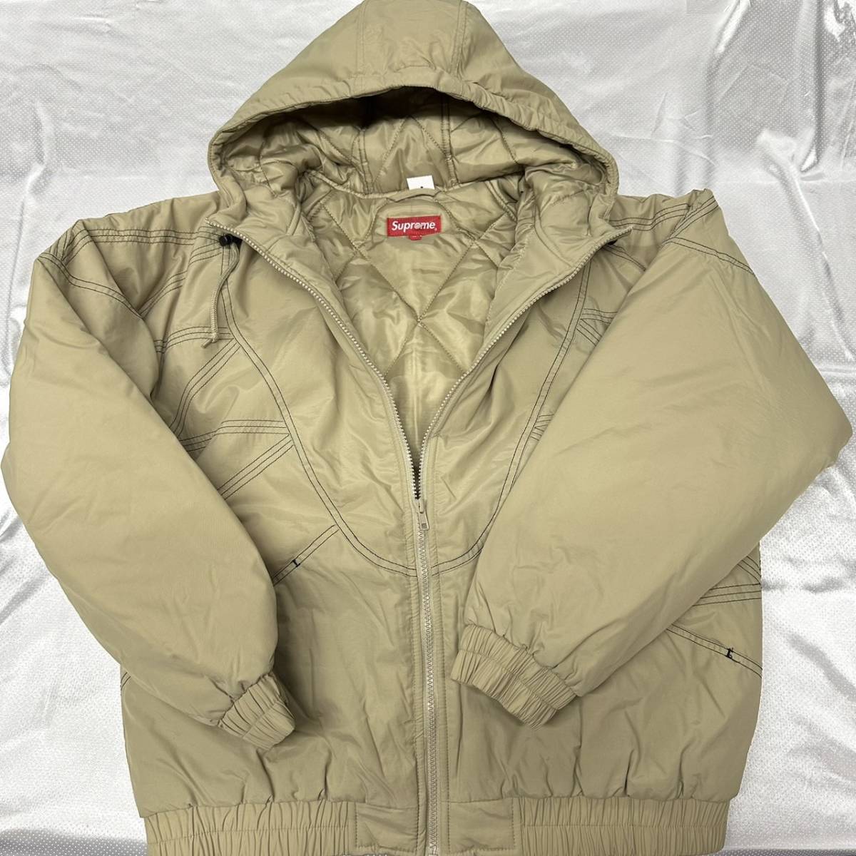 M Supreme zig zag stitch puffy JACKET シュプリーム ジグザグ 