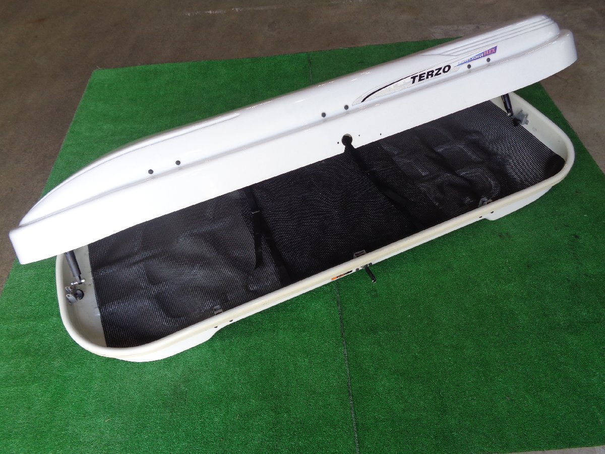 中古 【ルーフボックス】 TERZO LOW LYDER FLEX 取付金具 鍵1本 ※直接 
