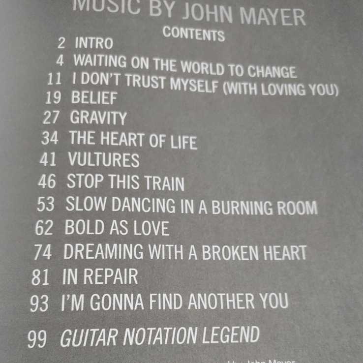 Mayer John - 楽譜 ギター GUITAR 販売直売 Mayer（ジョン・メイヤー）ギターソロ、コード Gravity&frasl;John ジョン・メイヤー 新品2 送料無料 ジョンメイヤー ギター譜(DL，TAB付) 公式 ジョン・メイヤー「Neon」イントロ超弾きやすくします。tab無料ダウンロード可