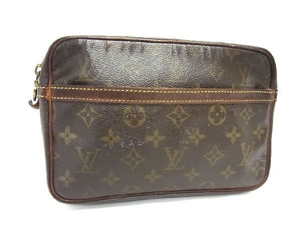 最新作，新作 1円 LOUIS VUITTON ヴィトン M51847 モノグラム コンピエーニュ23 セカンドバッグ クラッチバッグ 手持ち ブラウン系 BB6080fオ(セカンドバッグ)｜売買されたオークション情報、yahooの商品情報をアー かばん、バッグ