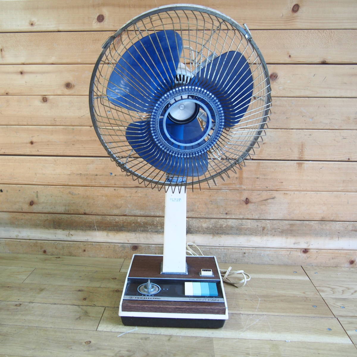 昭和レトロ 富士電機 サイレントファン 扇風機 3枚羽 レトロ家電