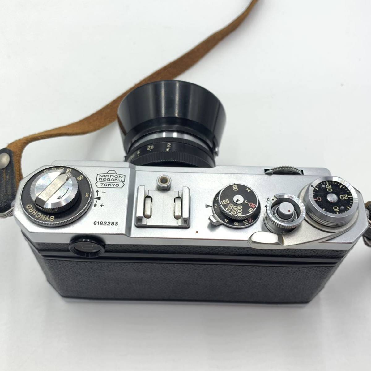1円 NIKON ニコン S2 ? NIKKOR-H.C 5cm F2 革ケース付き S型ニコン