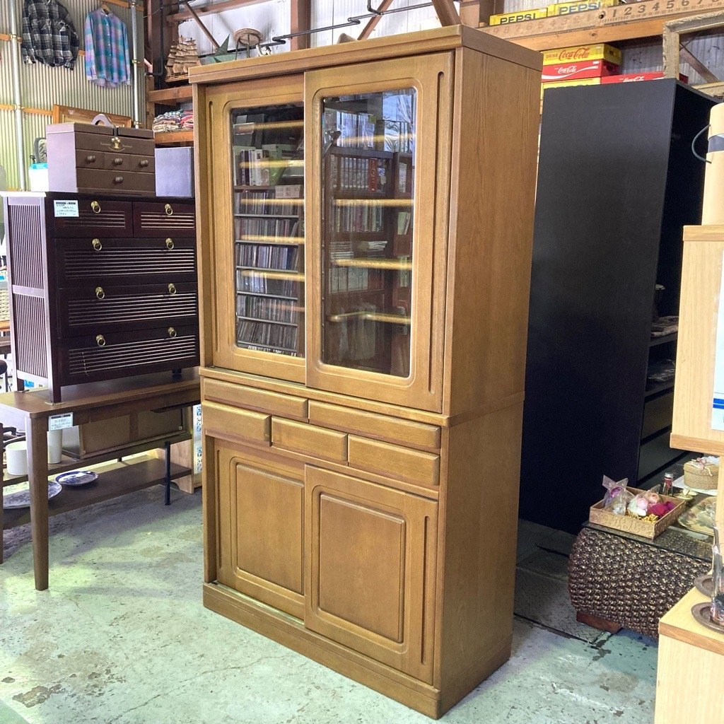 引き取り限定！岐阜西濃 レア 大正12年家具 約100年 茶棚 時代 茶箪笥