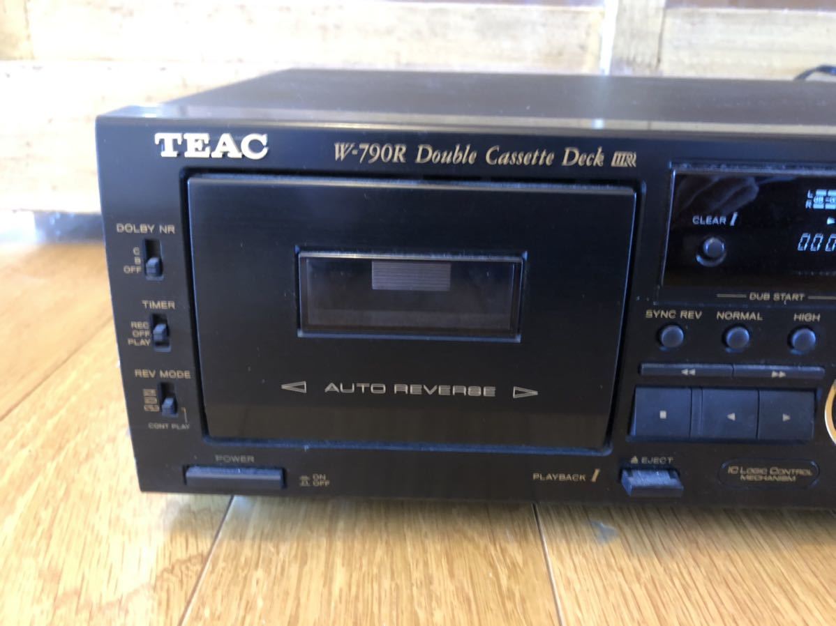 TEAC ティアック W-790R 倍速ダビング・ダブルカセットデッキ 簡易動作