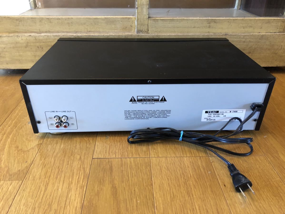 TEAC ティアック W-790R 倍速ダビング・ダブルカセットデッキ 簡易動作