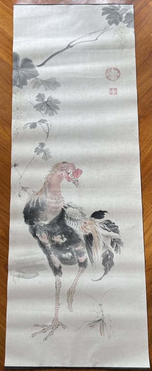 伊藤若冲 日本画 | めくり まくり 公式通販 鶏 鶏図押絵貼屏風 伊藤