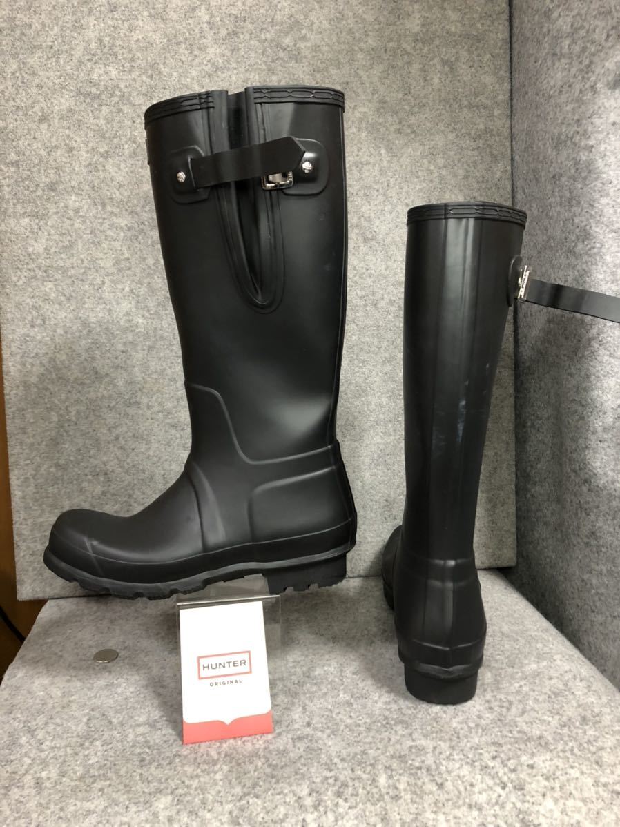 26.5〜27㎝☆美品HUNTERレインブーツUK8 メンズハンターブーツ 長靴