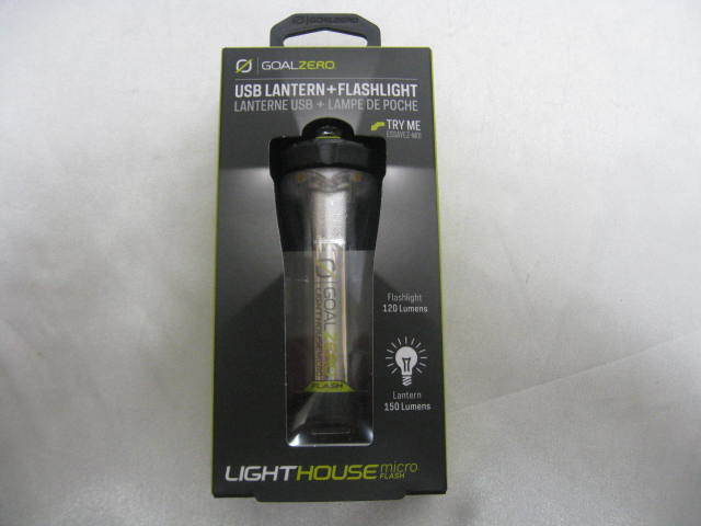 Goal Zero LIGHTHOUSE micro FLASH USB充電式LEDミニランタン 150ルーメン 防水 懐中電灯付 32005 新品　入手困難　希少品
