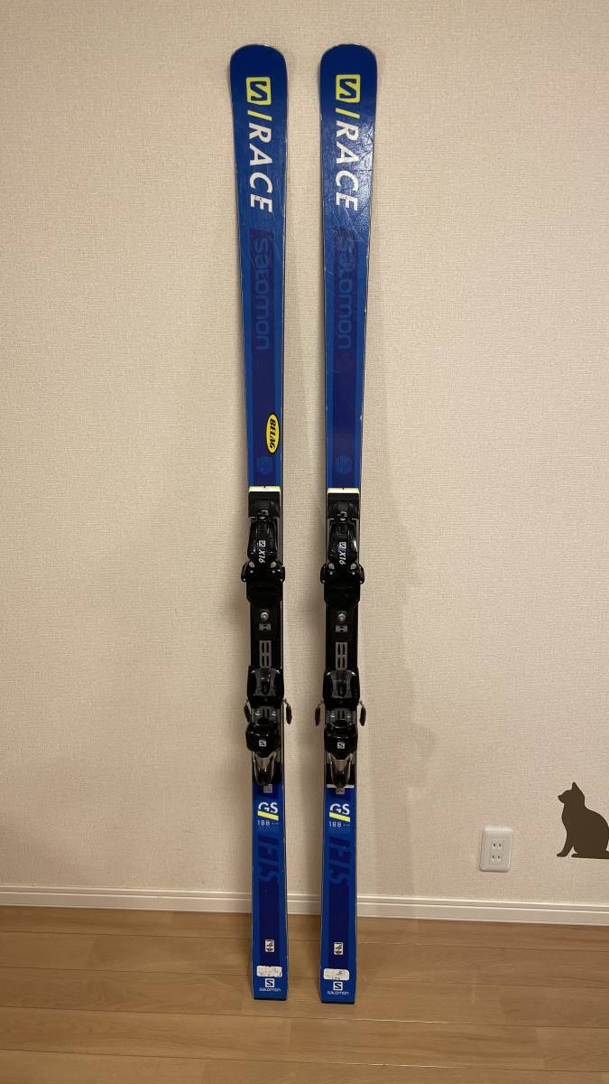 Salomon GS スキー板 188cm Salomon GS スキー板 188cm S/RACE FIS GS (and Jr Racetrak and L7