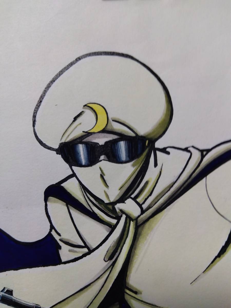 桑田次郎カラー月光仮面直筆原画 月光仮面・どくろ仮面の挑戦原画一括