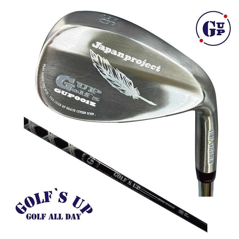 ■１点限り/訳あり♪【52°/BK】ゴルフズ　アップ GOLF`S UP【GUP001Z ウェッジ：52度・カーボンシャフト】ゴルフを楽しく♪【日本企画】