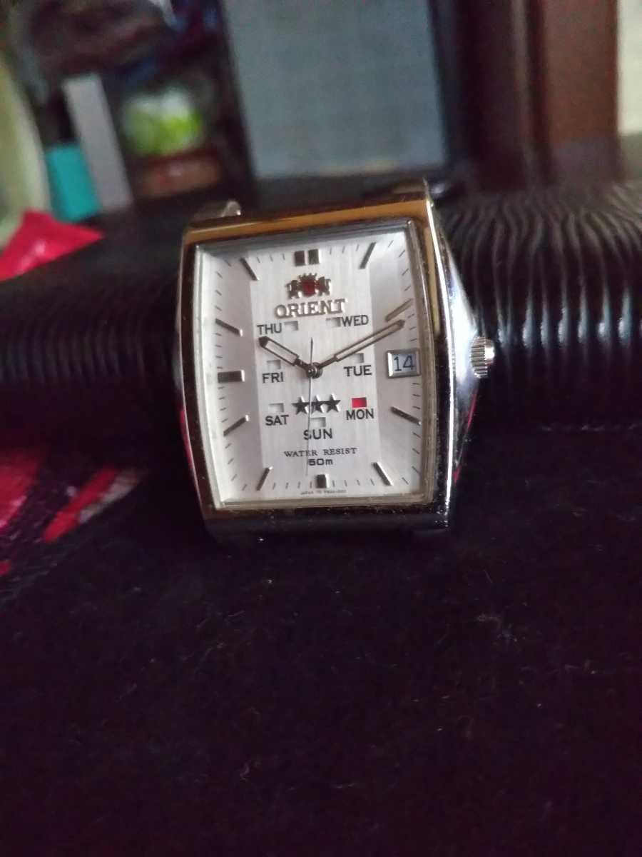 ORIENT 自動巻き 腕時計 スクエアケース 美品 - メルカリ