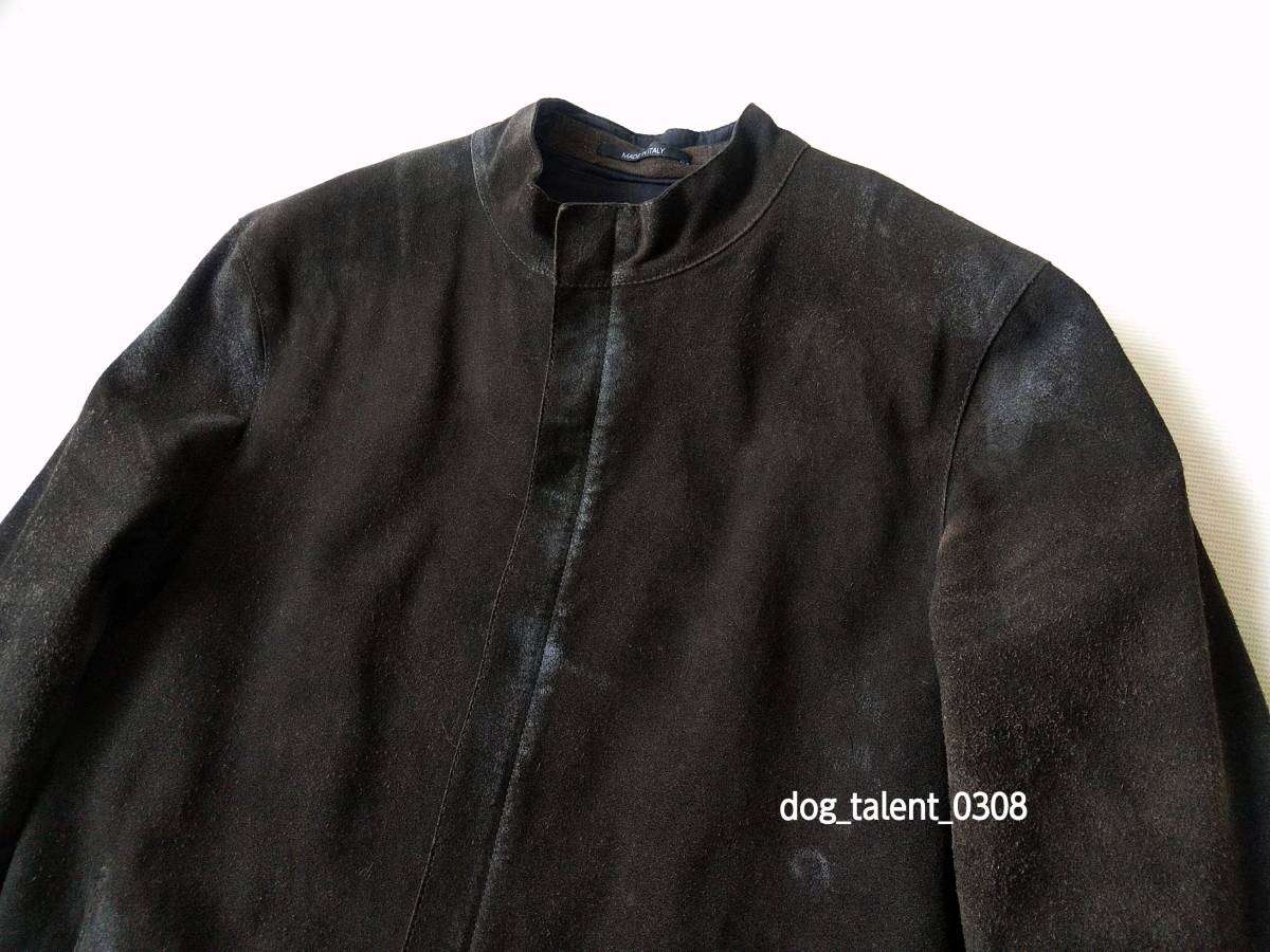 Martin Margiela 14 archive 2014 suede leather riders jacket ITALY 