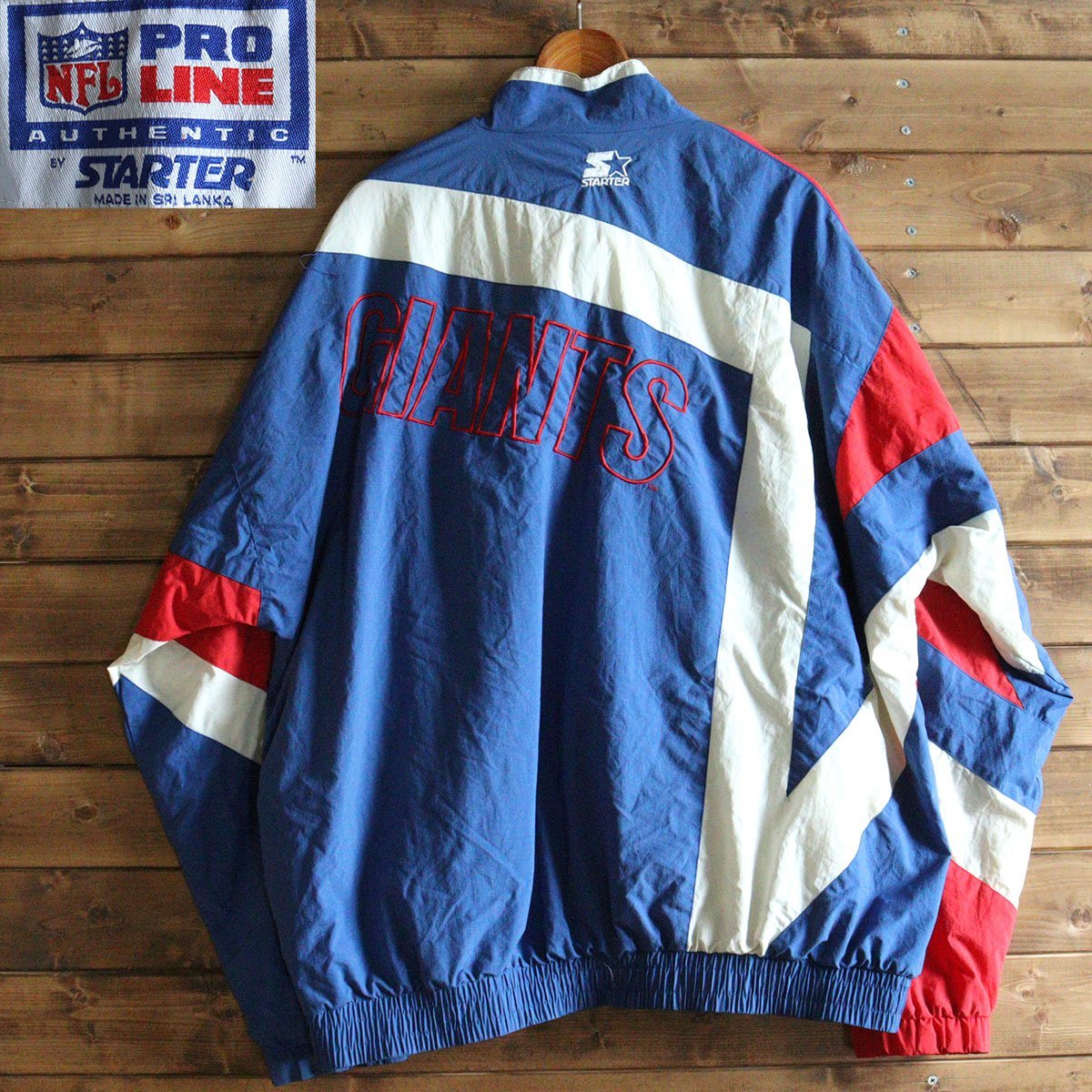 数量限定，豊富な 6M/S5.21-2 NFL GIANTS ニューヨークジャイアンツ トラックジャケット ナイロン XXL ビッグサイズ 刺繍 トリコロール 古着(XLサイズ以上)｜売買されたオークション情報、yahooの商品情報をアーカイ ジャンパー、ブルゾン一般