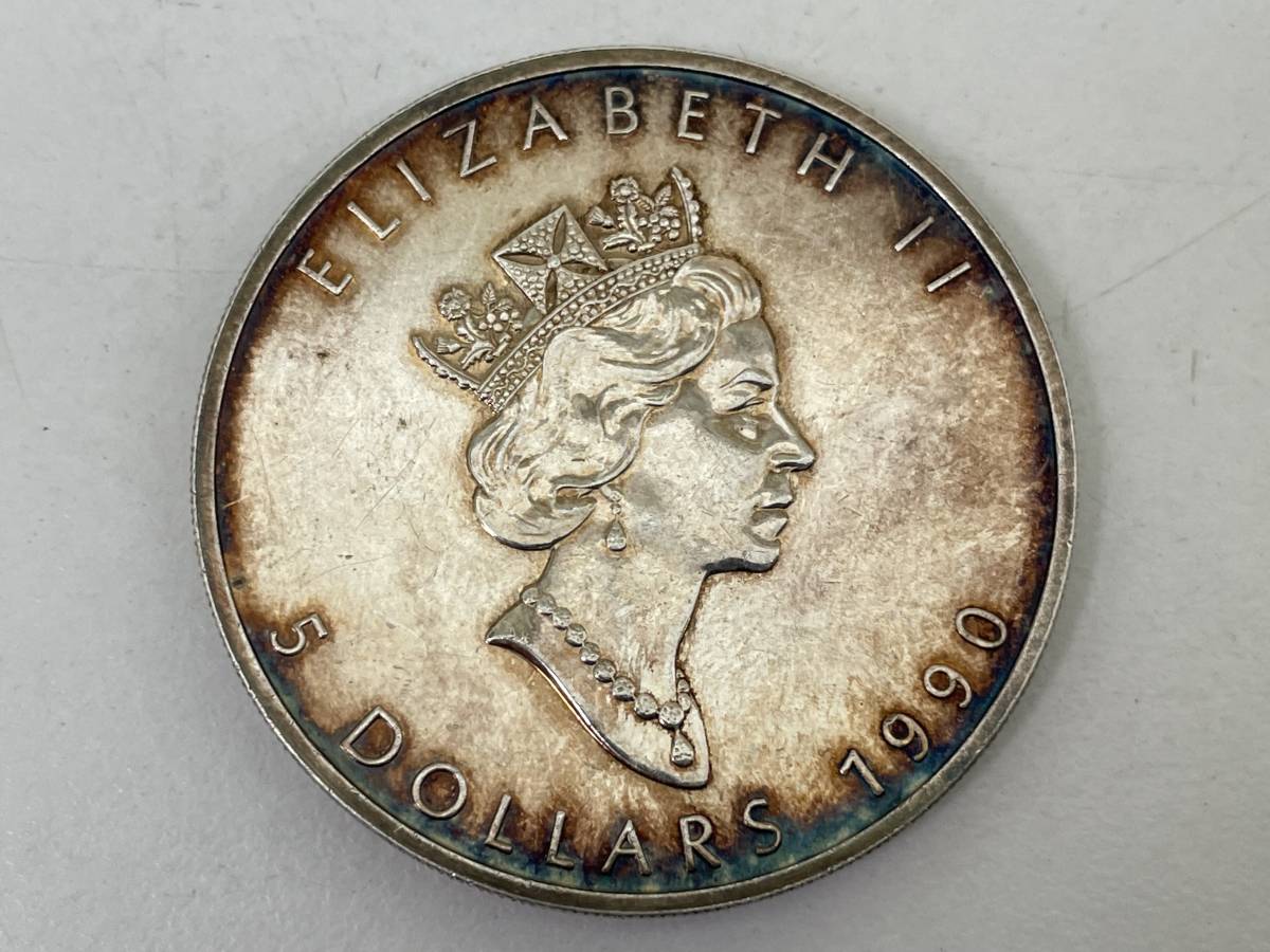  F0411-135 6118 1円スタート カナダ 1990年 メイプルリーフ 1オンス銀貨 1OZ 5ドル銀貨 エリザベス二世 アンティーク(北アメリカ)｜売買されたオークション情報、yahooの商品情報をアーカイブ公開 - 北アメリカ