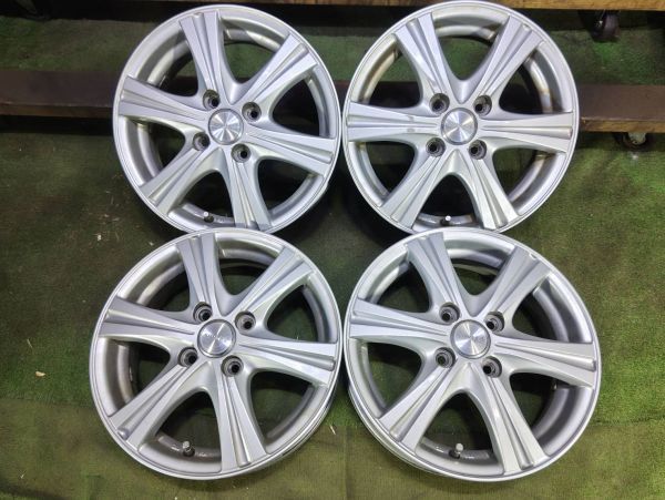 ★送料無料★SIBILLA RZ 14x4.5J 4H 100 +45 φ67 4本/中古社外アルミホイール 軽自動車 1310_59